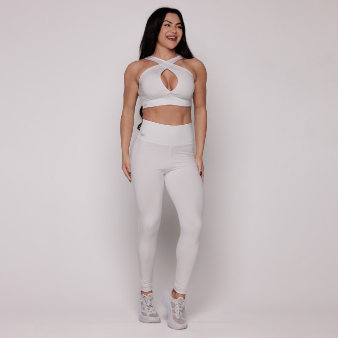 Top Basic 3 in 1 Basico Branco | Sustentação AQN Sport